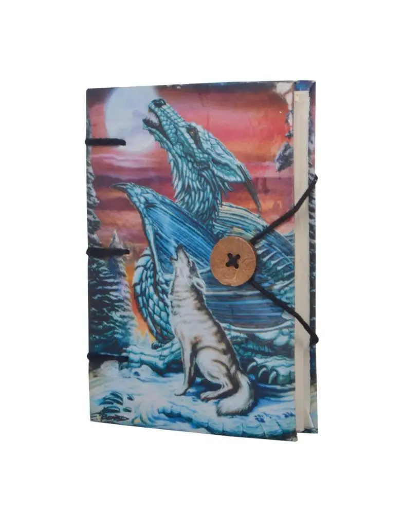 Handmade New Style Genuine Leather Hardcover Colorful Digital Printed Notebook & Sketchbook Travel Journal Diary For Men & Women