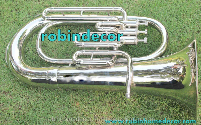High on Demand Musical Instruments Euphonium Nickel Bb FLAT 3 V Tuba M/ P & Bag Fast Shipping Bb Gift for Sale