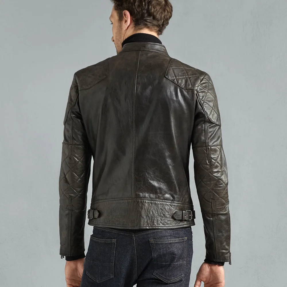 TRICUT OUTLAW JACKET In Black Signature Hand Waxed Leather