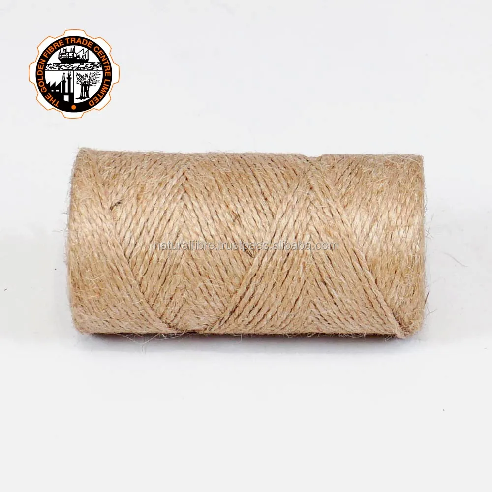 
Hessian Quality 100% Natural Carpet Making Hank Packed 1ply to 5ply Jute Yarn 