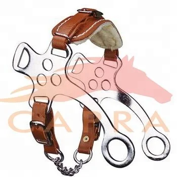 Fur lined Leather Nose-band Hackamore Bit