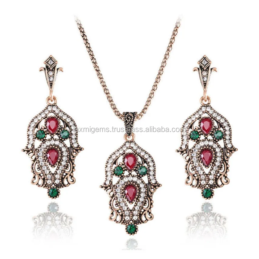 Indian 925 Sterling Silver Jewelry Wholesale Gemstone Handmade Jewelry