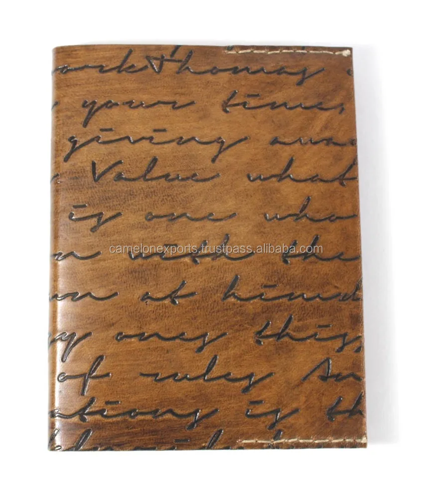 Recycled Cotton Paper Journal Diary Custom Logo Journal Book Printing A5 Leather Agenda Planner Notebook Gratitude Journal