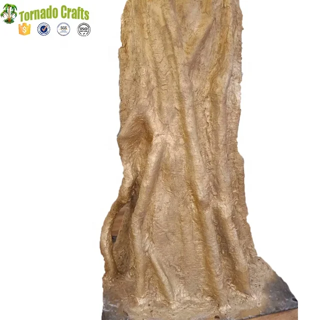 China Manufacture  indoor and outside use thick golden banyan tree artificial trees for sale