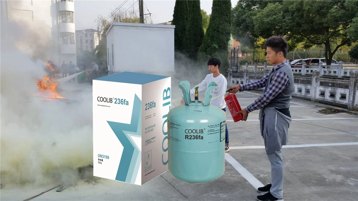 
fire extinguisher agent gas R236fa 