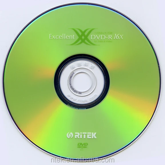 Чистый высококачественный DVD - R 16X RITEK