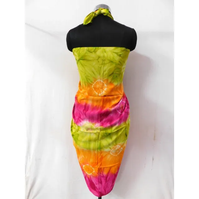 Women Beach Wear Tie Dye Rayon Fabric Sarong Pareo