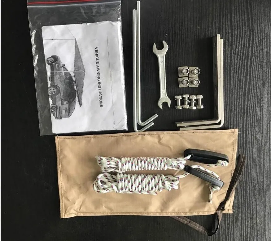 Wholesales Price Outdoor Camping 4x4 Offroad  Adventure Car Sun Shelter Roof Top Awning with Fast Delivery Time