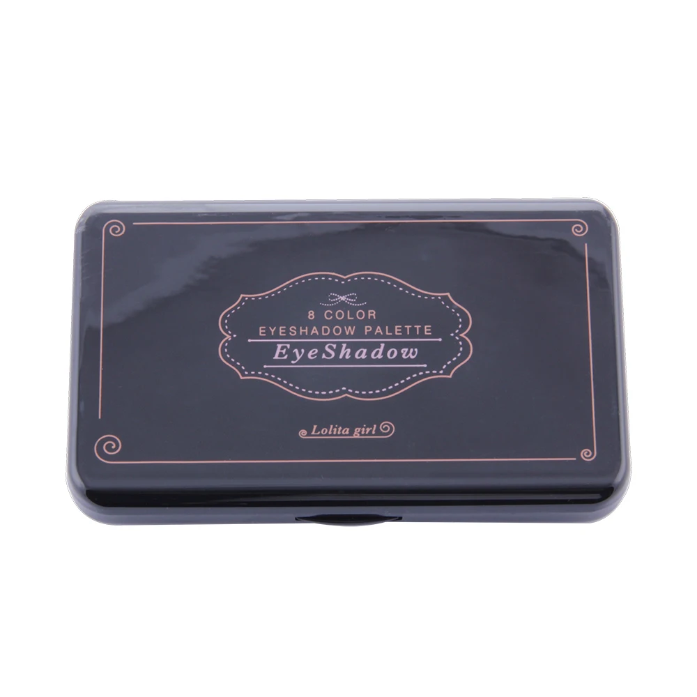 Zuofun Custom Logo Makeup 8 Color Organic Beauty Cosmetics Colorful Eyeshadow Plastic Palette