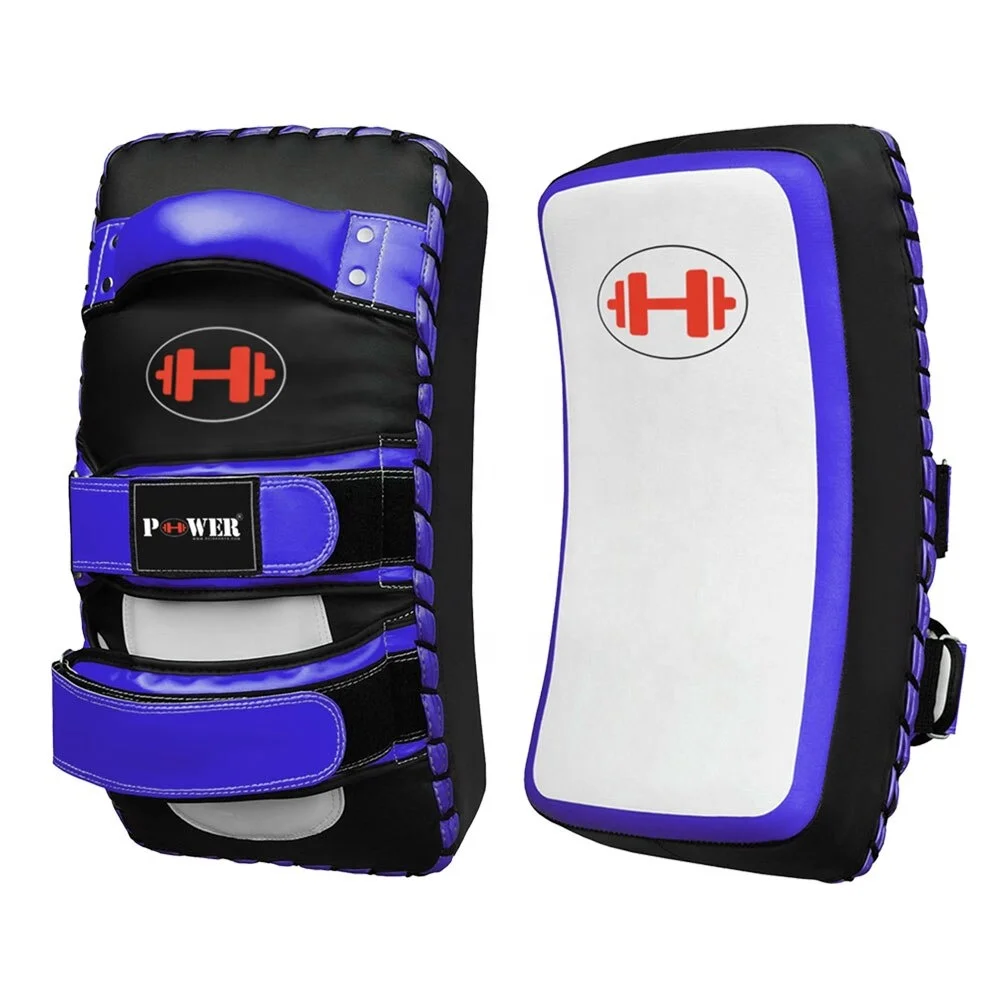 
Durable Custom Curved Leather Boxing Muay Thai Kick Shield | Martial Arts KickBoxing Target Strike Thai Pad 