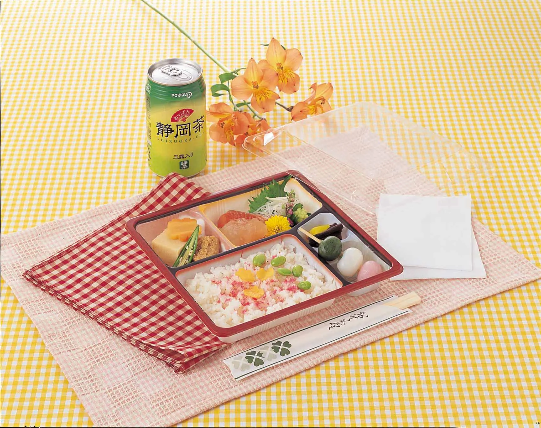 Japanese colorful bento lunch box disposable sushi box take out to go box plastic food packaging restaurant