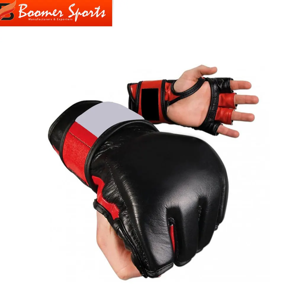 Boxing MMA Martial arts Custom PU Leather Gloves High Quality Material
