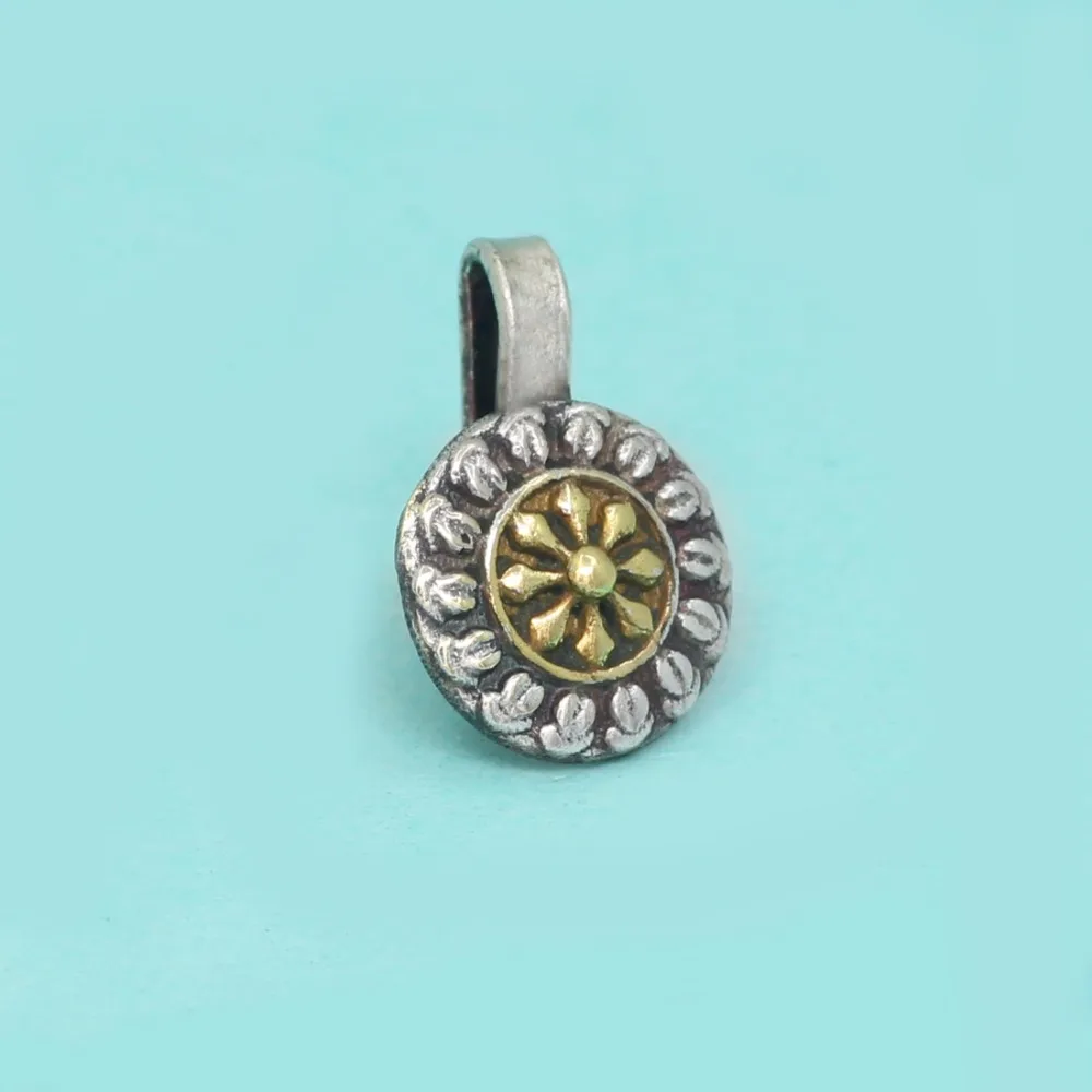 Evergreen Collection of Gold & Silver Oxidised Flower Shape Nose Pin For Girls & Women