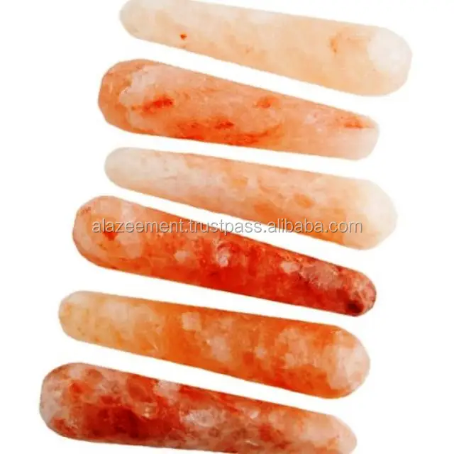 Best Selling Himlayan Salt Rods For Under Arms Massage Stone Custom Handmade Massage Sticks With Various Health Benefits