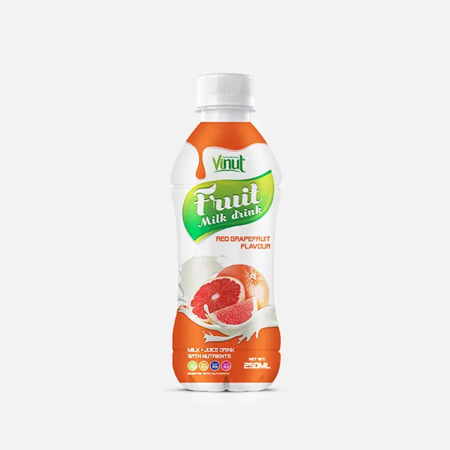 250ml Fruit Milk Drink with Red Grapefruit Flavour Fruit Juice Factory