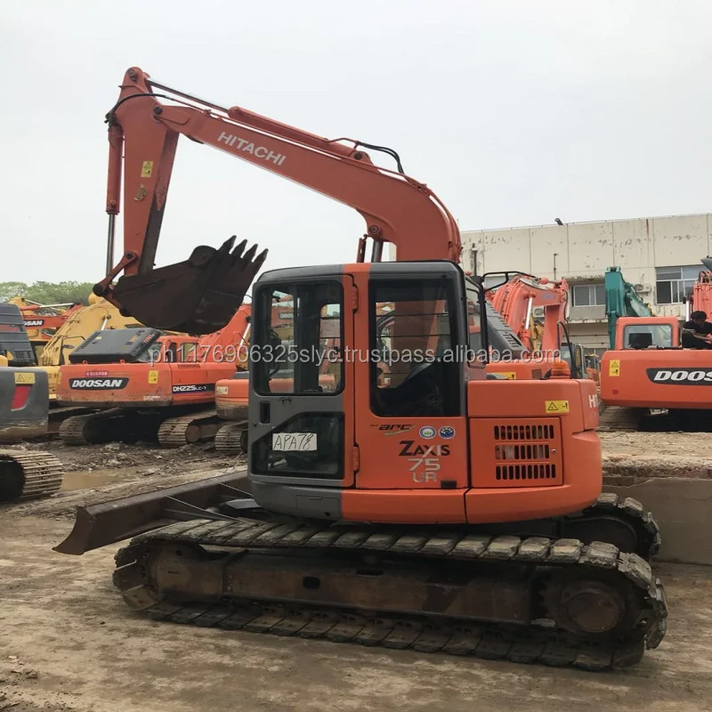Бывший в употреблении японский экскаватор Hitachi ZX75/бывший мини-экскаватор