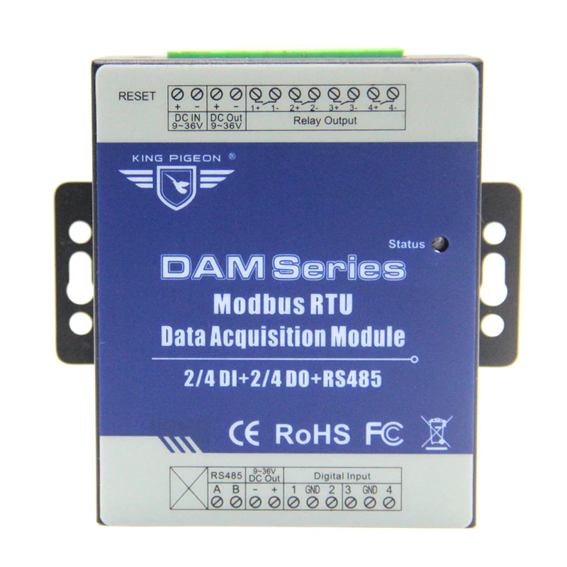  DIN + релейный выход Modbus RTU Remote IO