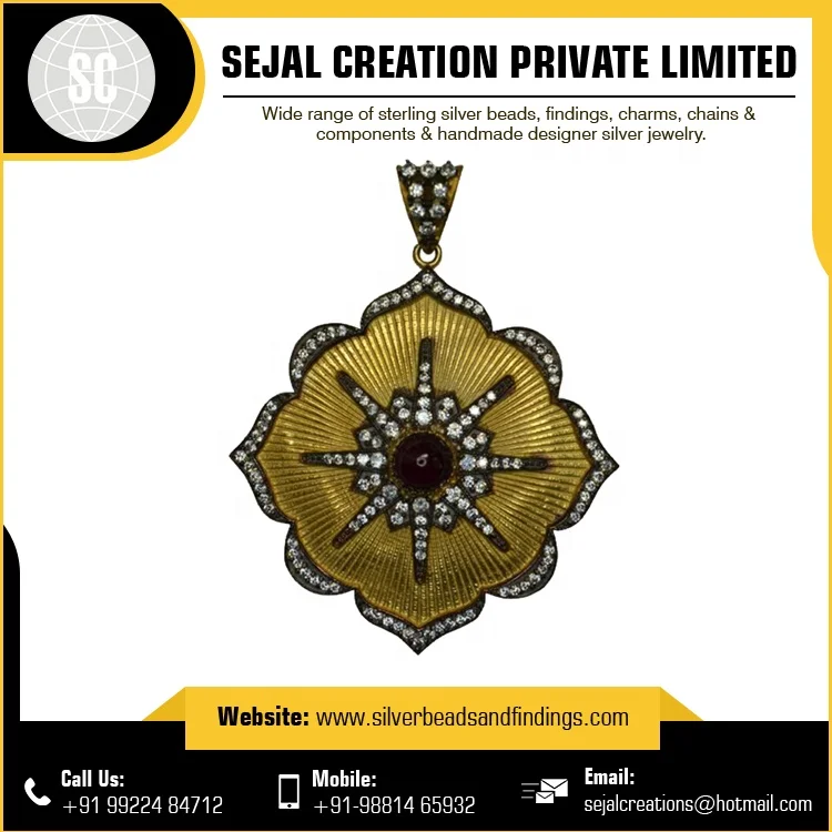 Indian Supplier 925 Sterling Silver Pendant