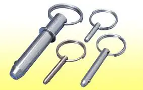 Quick Release Detent Pins Ball Lock Pin Various Materials-Steel Brass Zinc Alloy Titanium Carbon Steel Zinc Plated Polished