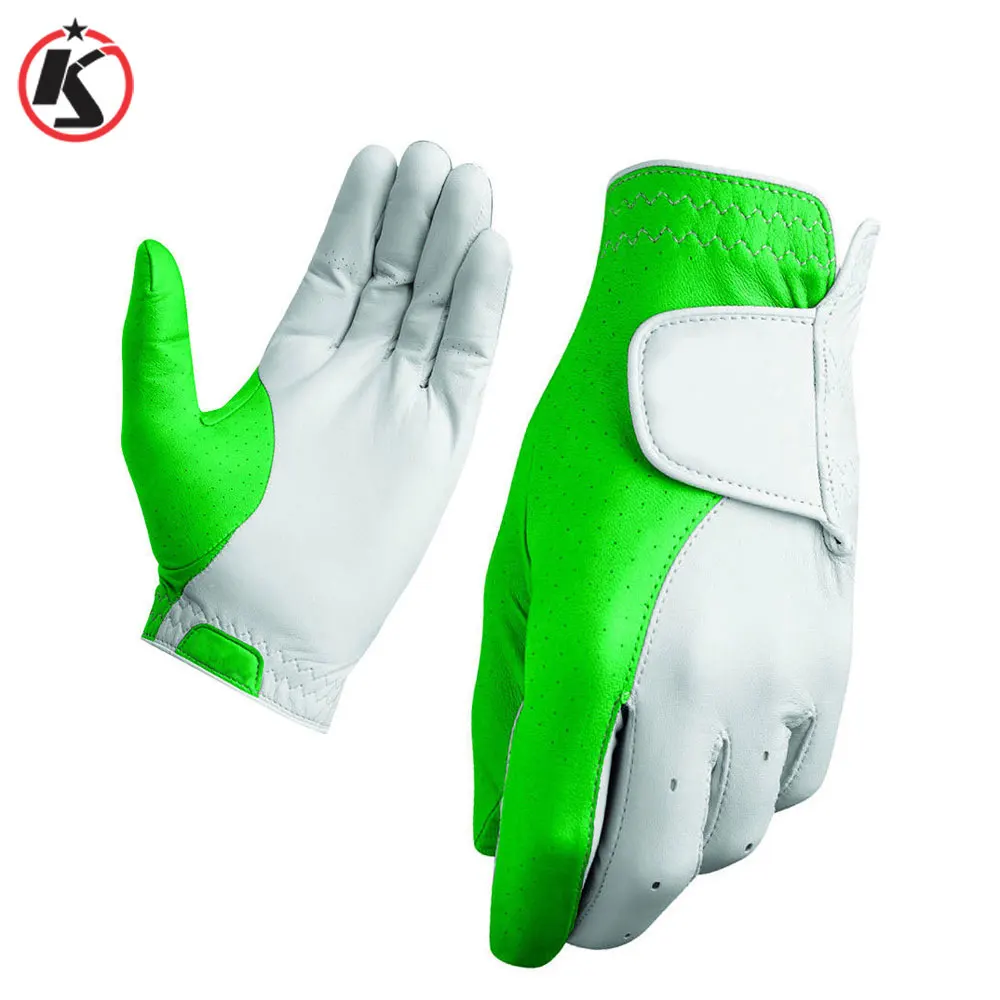 Custom Colour Leather Golf Gloves For Men