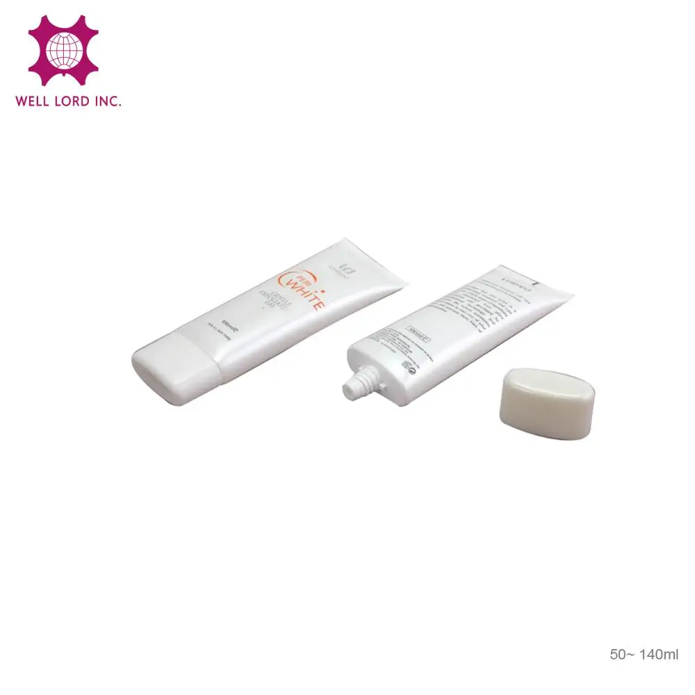 100ml multi layer plastic tube packaging with 3 stainless steel roller ball applicator for body massage oil