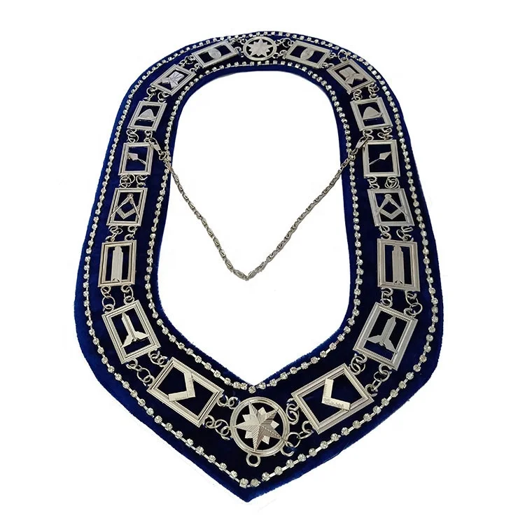 Wholesale Store Gold  Master Mason Masonic Blue lodge Chain Collar