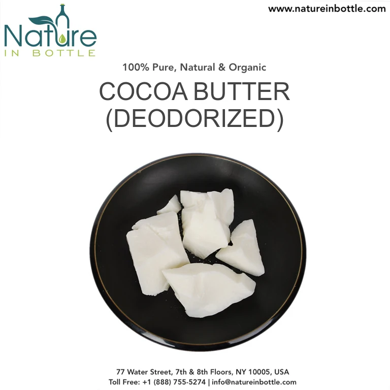 Organic Cocoa Butter | High Quality Cocoa Bean Butter - 100% Pure and Natural at bulk wholesale prices