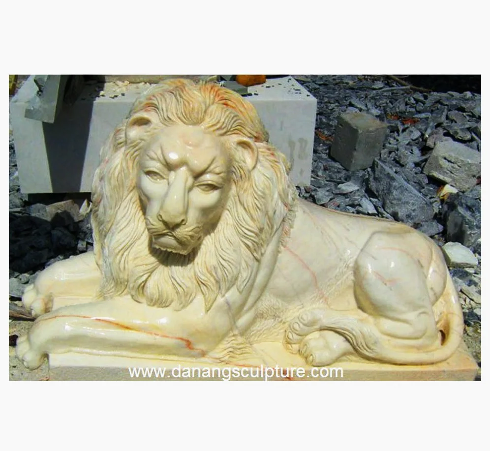 Outdoor Large White Marble Lion Statue Garden Life Size Stone Lion Statue white marble lion statues