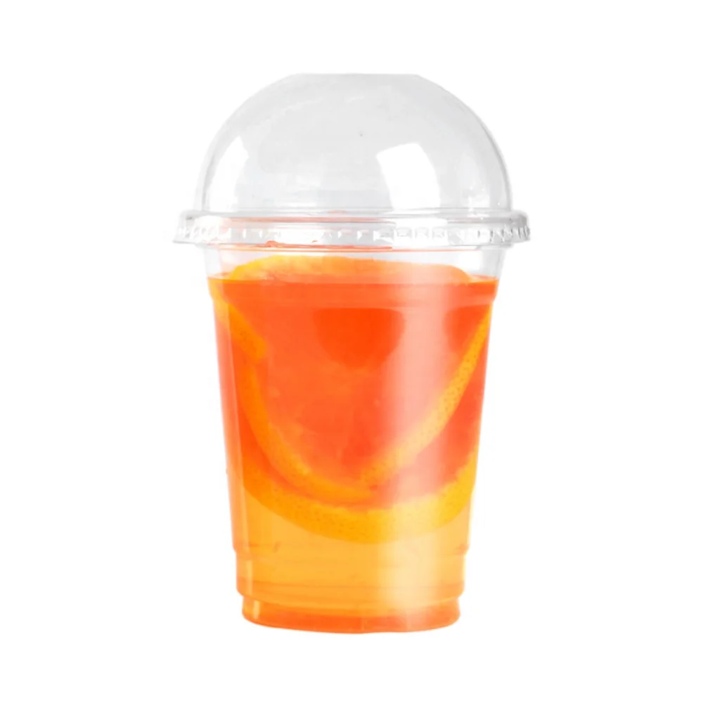 Factory wholesale disposable transparent 360ml milk tea plastic cup pet cold drink cup