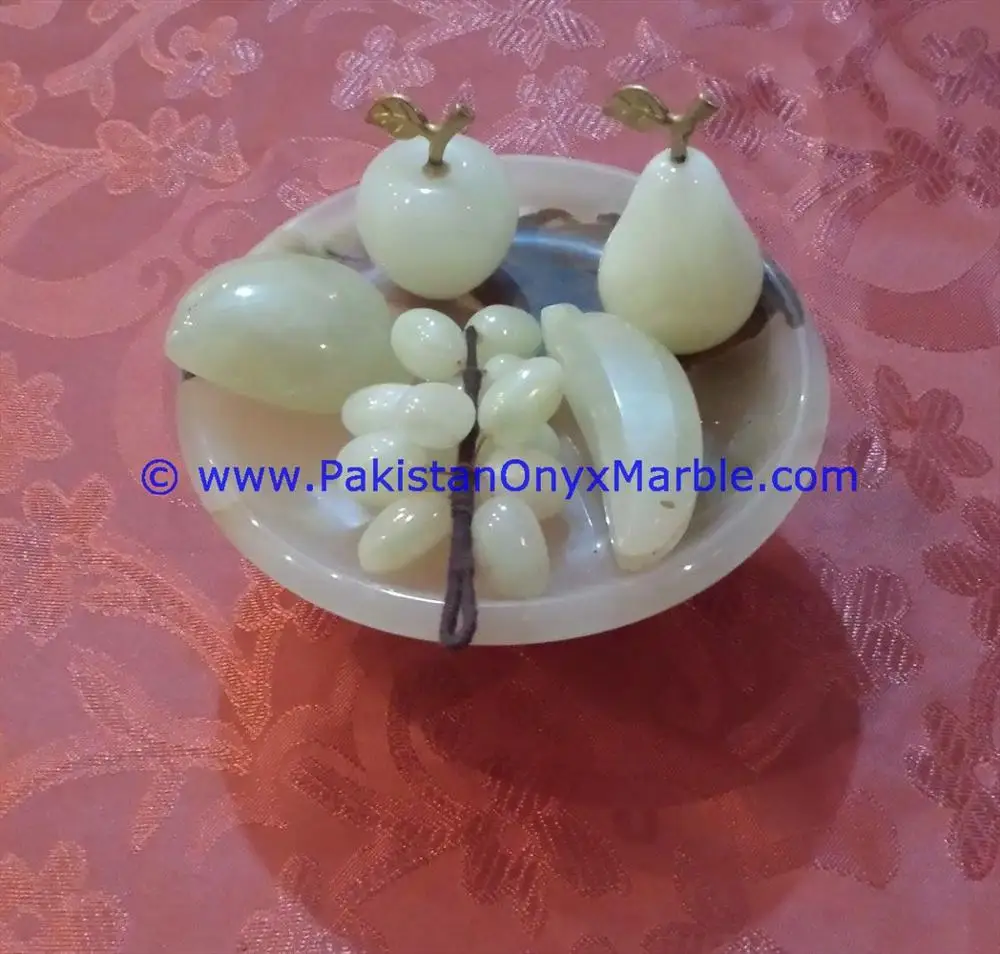 Eco-Friendly Onyx Fruit Dish Decorative Marble Plate Made from Stones