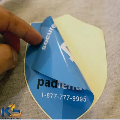 Custom Double Side Glass Door Stickers Double Side Reversed Printed Glass Window Vinyl Stickers