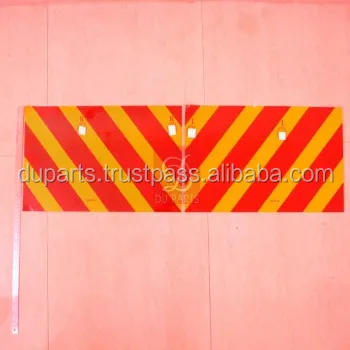 Trailer warning yellow and red signs/Trailer Warning sign/red and yellow warning sign trailer