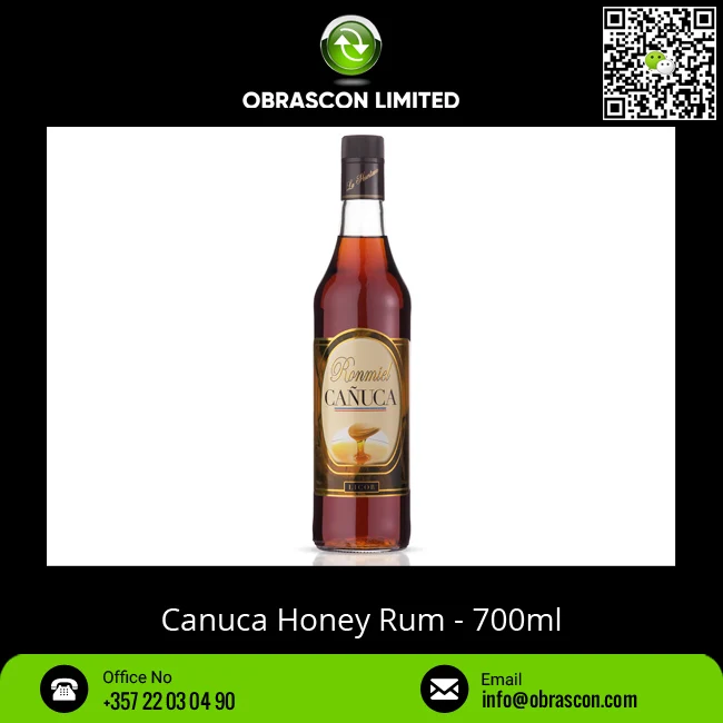 
Sweet Taste 700ml 1L Canuca Honey Rum Bulk Supplier 