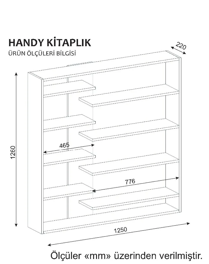 
Handy Portable Movable Bookshelf Whit&Walnut - Bookshelf 