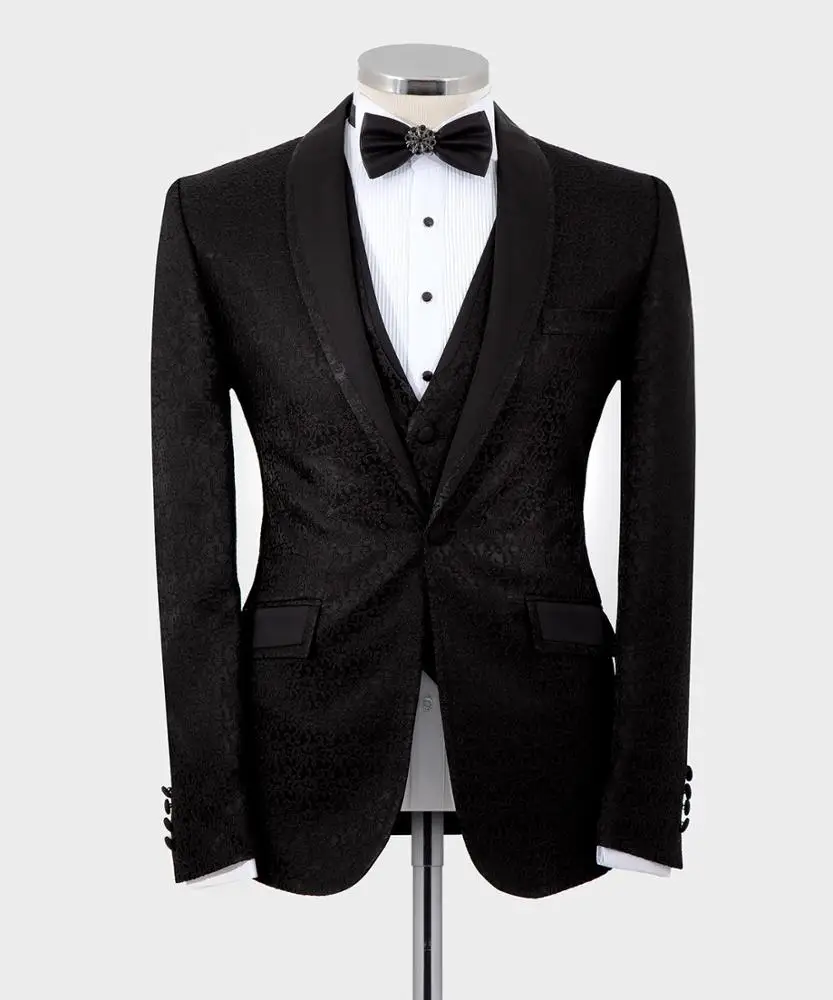 Black Patterned Tuxedo