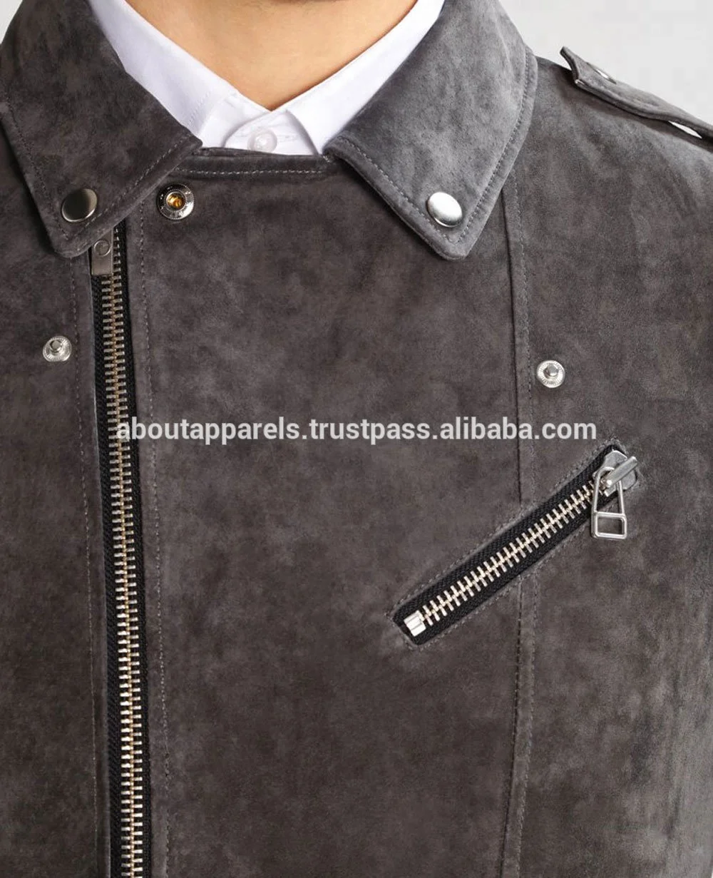 2022 New model fashion design hot selling men cheap Genuine Suede leather jackets
