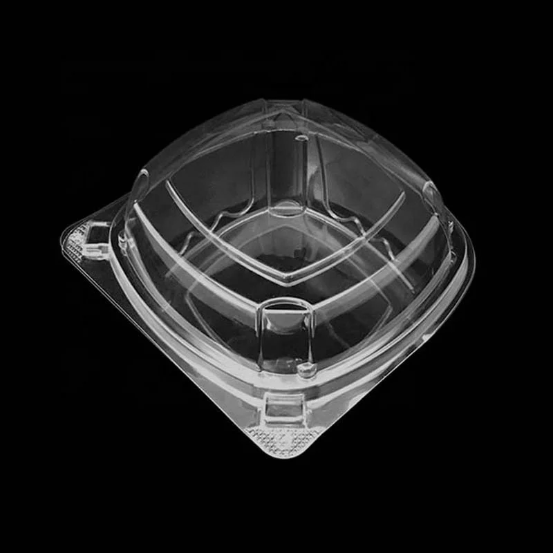 clamshell plastic packaging salad disposable food container for market