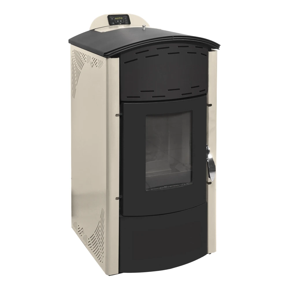 
16,1 kW European Quality Wood Pellet Burning Stove with Water Jacket | 92,6% Efficiency (Gekas Stoves - AMANDA diva) 