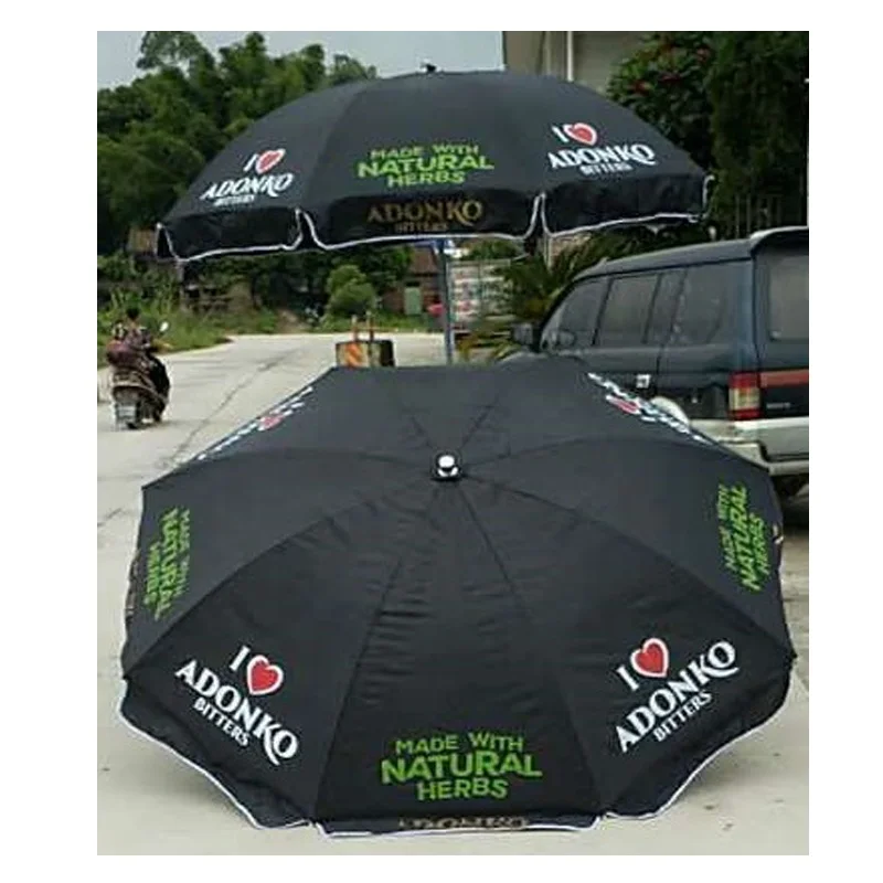 
Guangzhou factory promotional outdoor advertising beach umbrella with custom logo 
