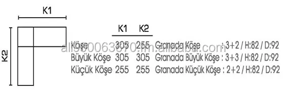 
Turkey Suppliers Wholesale Modern Furniture L-shaped corner sofa, sleeping sectional sofa set with chaise lounge 