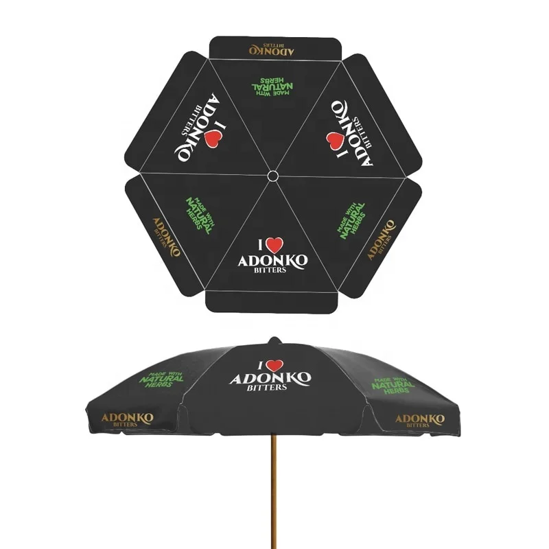 
Guangzhou factory promotional outdoor advertising beach umbrella with custom logo 