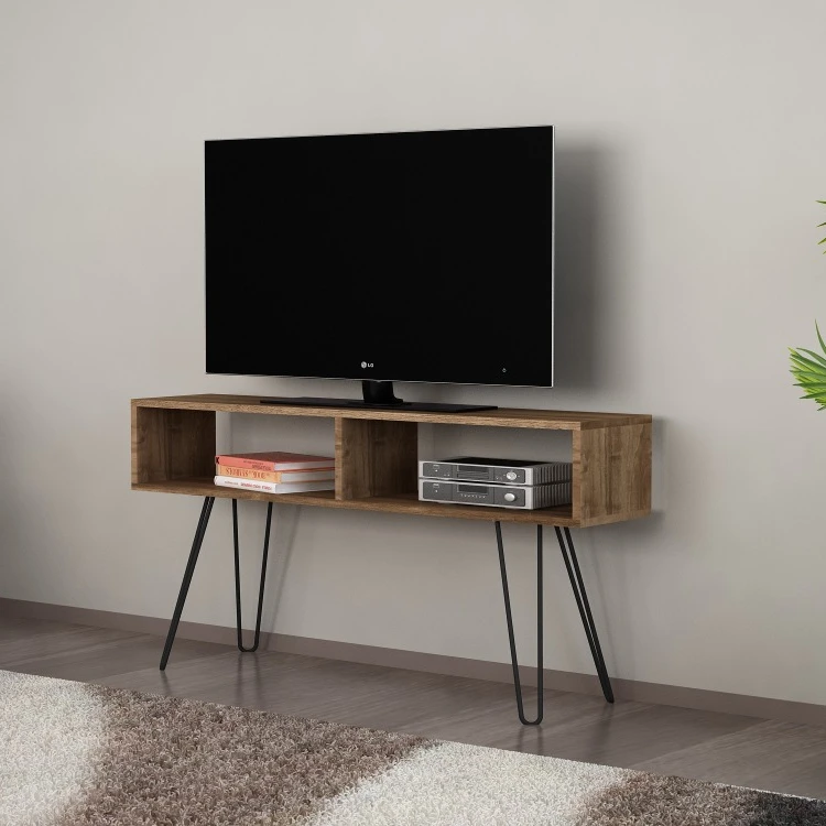 Alya Iron Foot Tv Unit Walnut