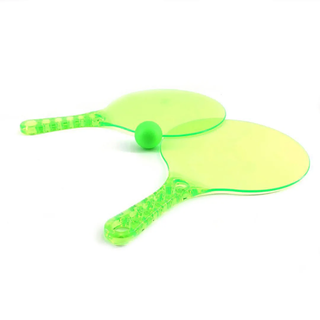 Eason Sports Promotion Child Sports Plastic PS ABS Paddle Beach Ball Game Tennis Racket Beach Racket