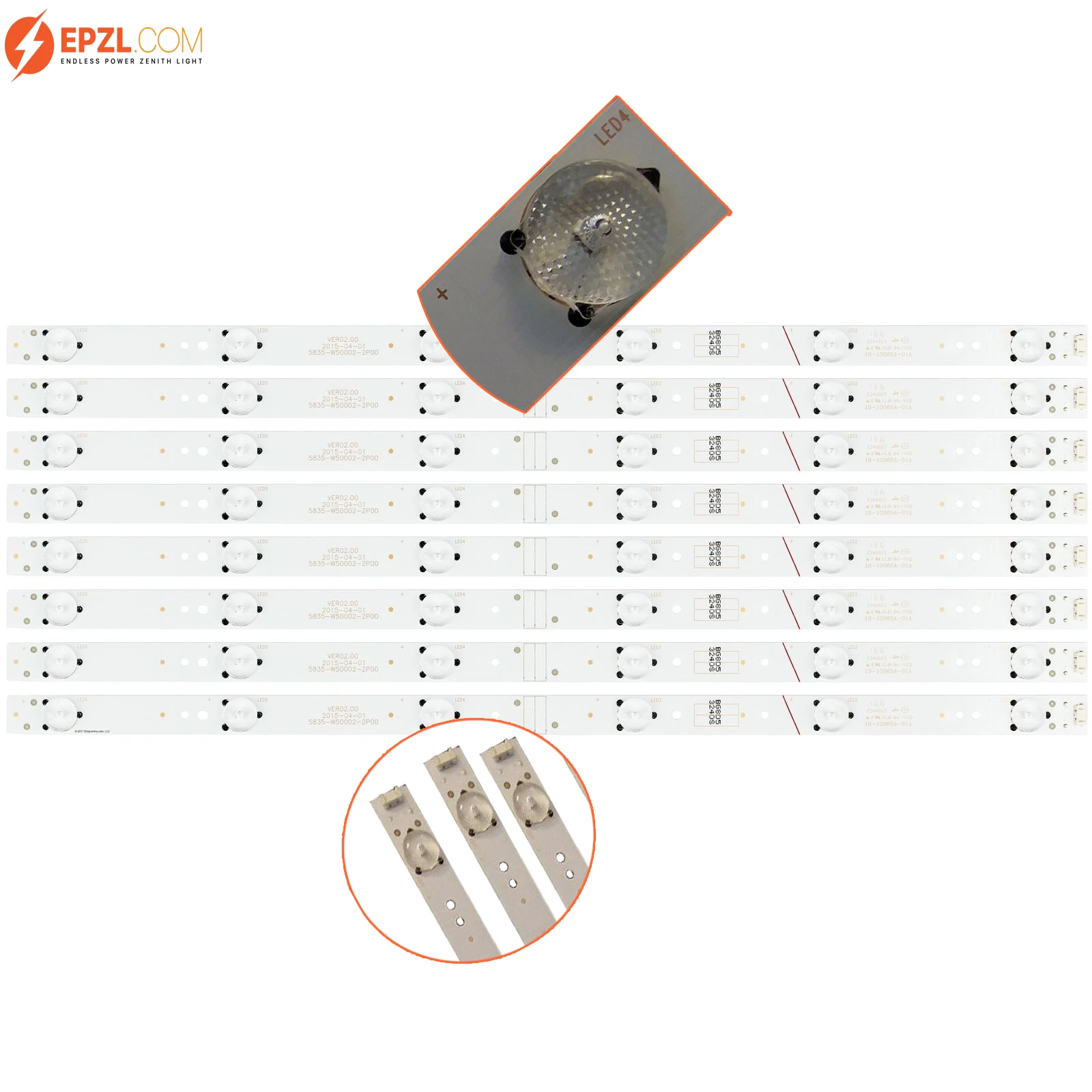 5835-W50002-2P00 Hd Full Color Led Tv Strip Backlight For Lg 50Uh5500-Ua 50Uh5530-Ub