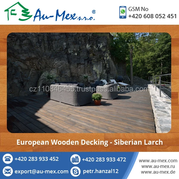 High Strength Siberian Wood Decking Available at Best Price