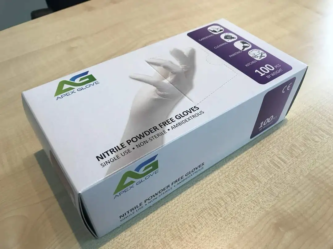 Apex Glove Good Quality Food Grade Nitrile Gloves For Wholesale 3.0g from Malaysia