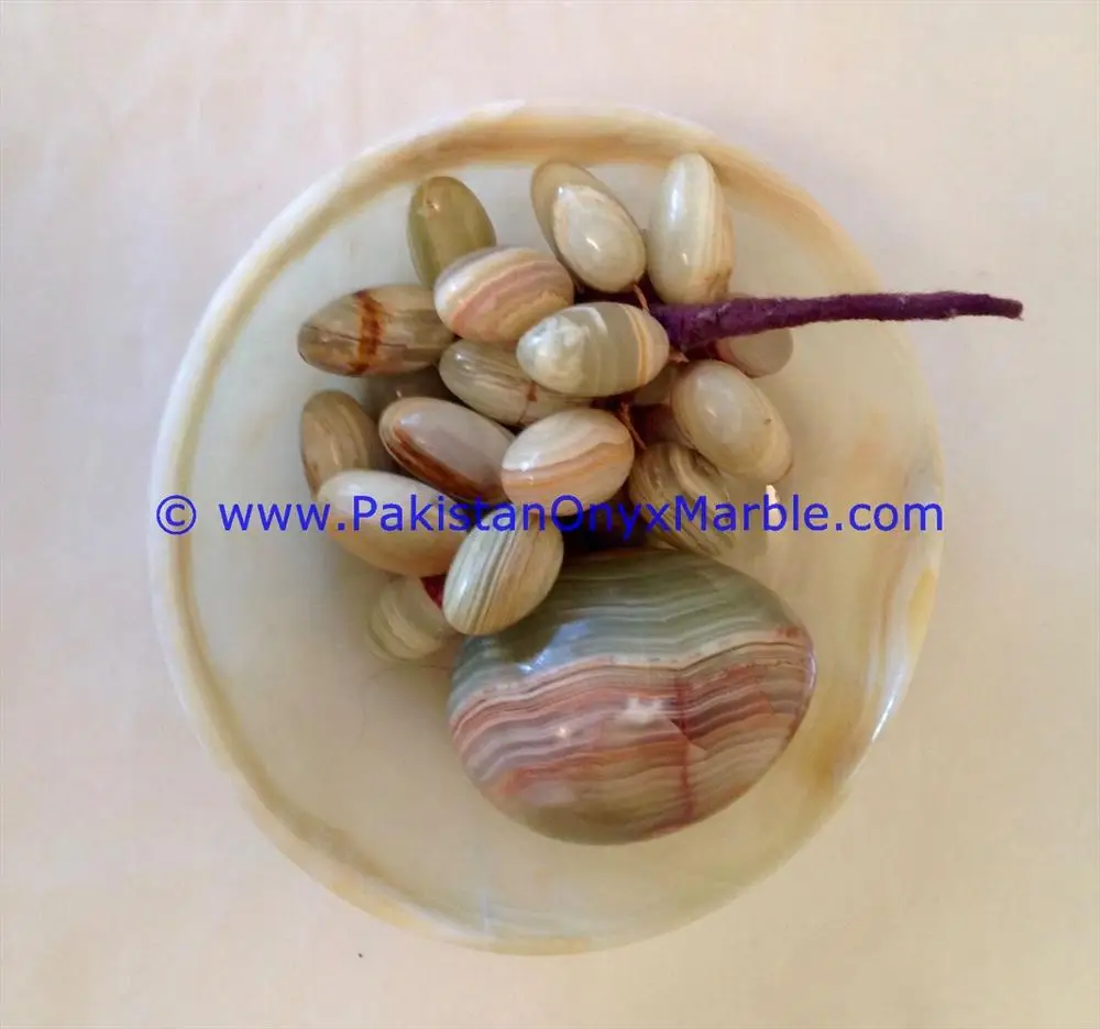 Eco-Friendly Onyx Fruit Dish Decorative Marble Plate Made from Stones