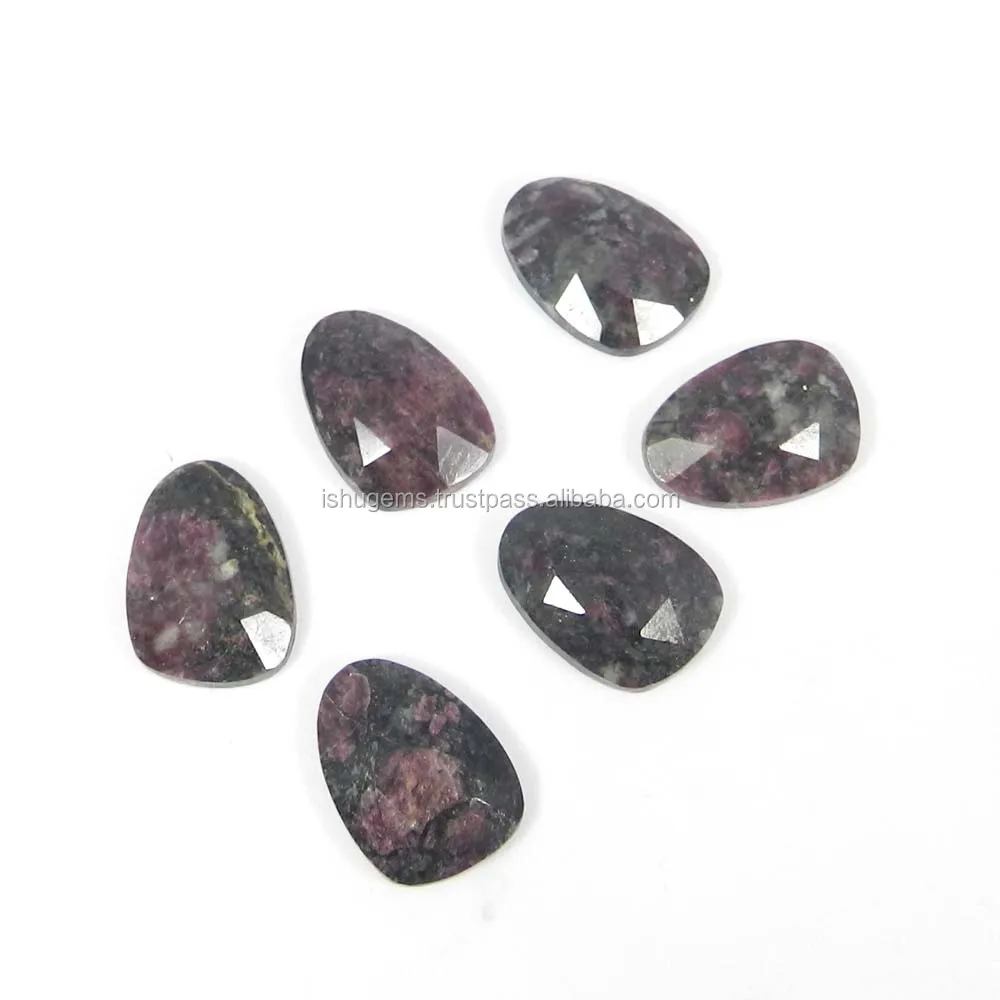 eudialyte 18x13mm 8.70 cts fancy rose cut gemstone for jewelry