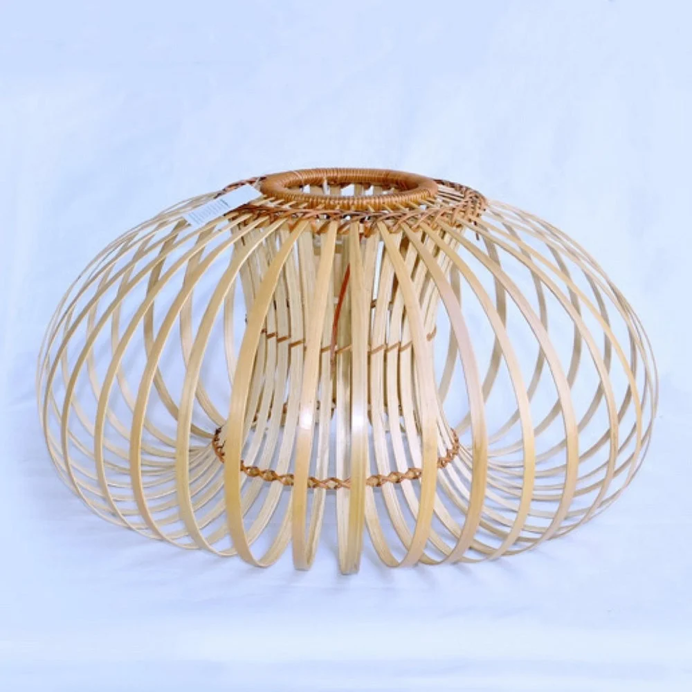 Antique Box Craft Style Lamp Shades Modern Design with round Pattern Made of Glass Plastic Bamboo and Metal for Decoration
