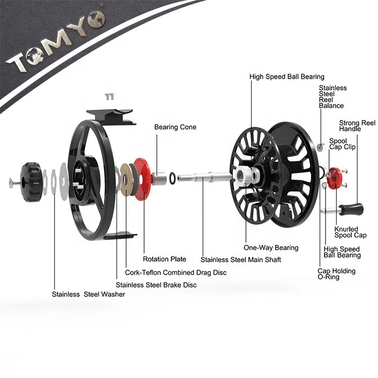 ToMyo New Design Machine Cut CNC Classic Fly Fishing Reel